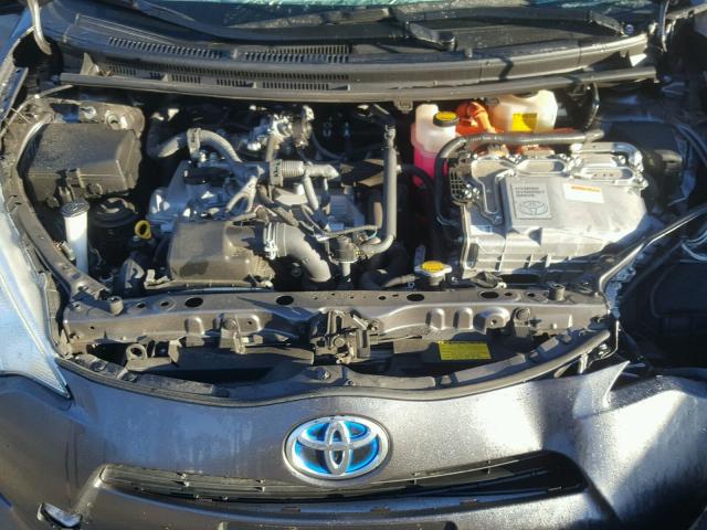 JTDKDTB37C1513721 - 2012 TOYOTA PRIUS C CHARCOAL photo 7