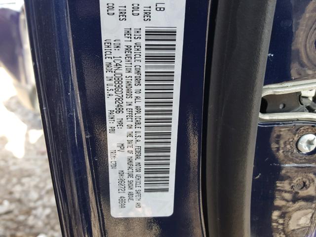 1C4NJDBB9GD782486 - 2016 JEEP COMPASS SP 蓝色 照片 10