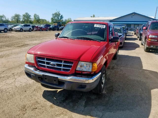 1FTYR44U43PB56194 - 2003 FORD RANGER SUP RED photo 2