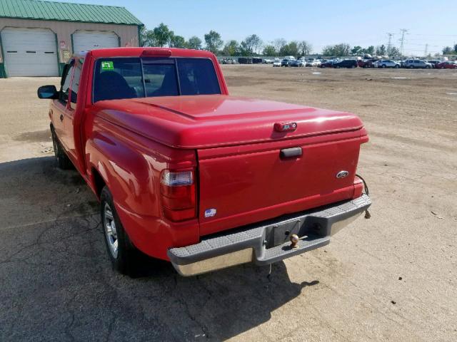 1FTYR44U43PB56194 - 2003 FORD RANGER SUP RED photo 3