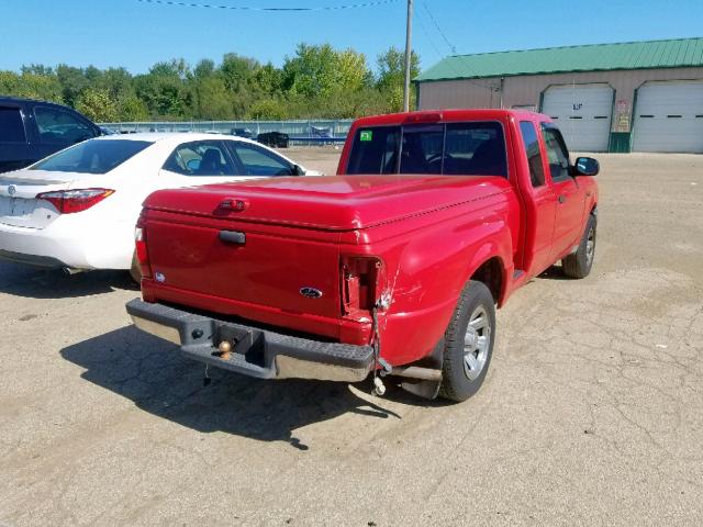 1FTYR44U43PB56194 - 2003 FORD RANGER SUP RED photo 4