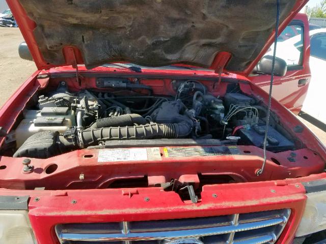 1FTYR44U43PB56194 - 2003 FORD RANGER SUP RED photo 7