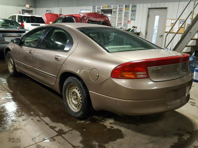 2B3HD46R62H265025 - 2002 DODGE INTREPID S GOLD photo 3