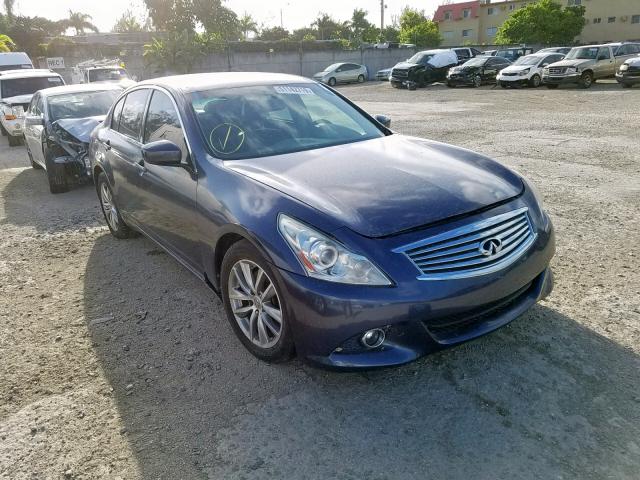 JN1CV6AR7AM252422 - 2010 INFINITI G37 BLUE photo 1