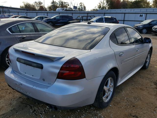 2G2WS522941331383 - 2004 PONTIAC GRAND PRIX SILVER photo 4