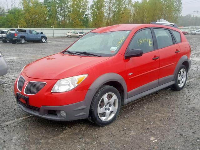 5Y2SL65876Z435412 - 2006 PONTIAC VIBE RED photo 2