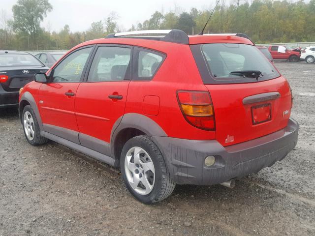 5Y2SL65876Z435412 - 2006 PONTIAC VIBE RED photo 3