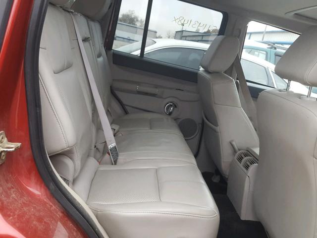 1J8HG58246C319354 - 2006 JEEP COMMANDER RED photo 6