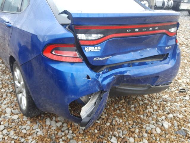 1C3CDFBAXDD214426 - 2013 DODGE DART SXT BLUE photo 9