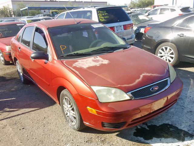 1FAFP34N85W119678 - 2005 FORD FOCUS ZX4 RED photo 1