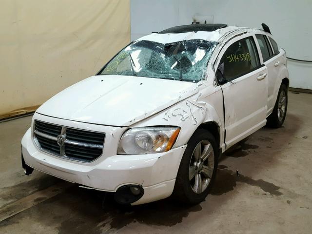 1B3CB4HA6AD541674 - 2010 DODGE CALIBER SX WHITE photo 2