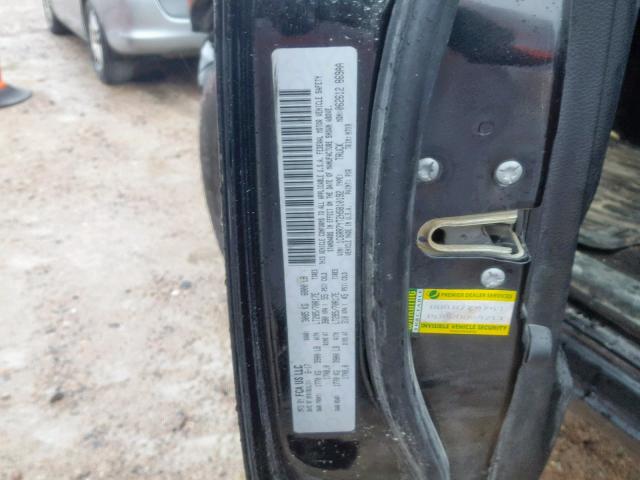 1C6RR7YT2HS810192 - 2017 RAM 1500 REBEL შავი ფოტო 10