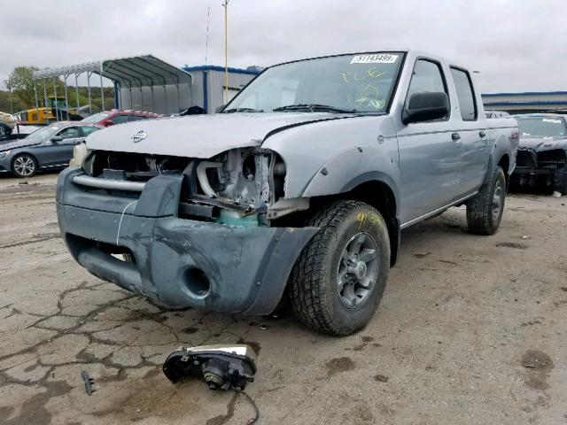 1N6ED27Y61C393081 - 2001 NISSAN FRONTIER C SILVER photo 2