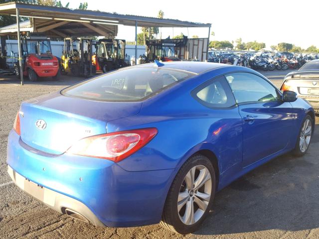 KMHHU6KH6BU064967 - 2011 HYUNDAI GENESIS CO BLUE photo 4