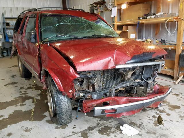 1GNDT13W3SK229057 - 1995 CHEVROLET BLAZER RED photo 1