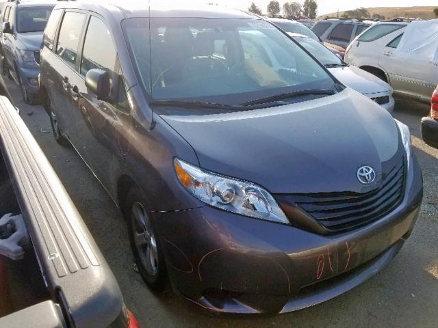 5TDZK3DC0DS327475 - 2013 TOYOTA SIENNA CHARCOAL photo 1