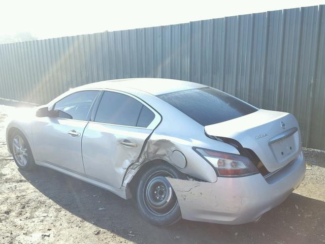 1N4AA5APXDC830117 - 2013 NISSAN MAXIMA S SILVER photo 3