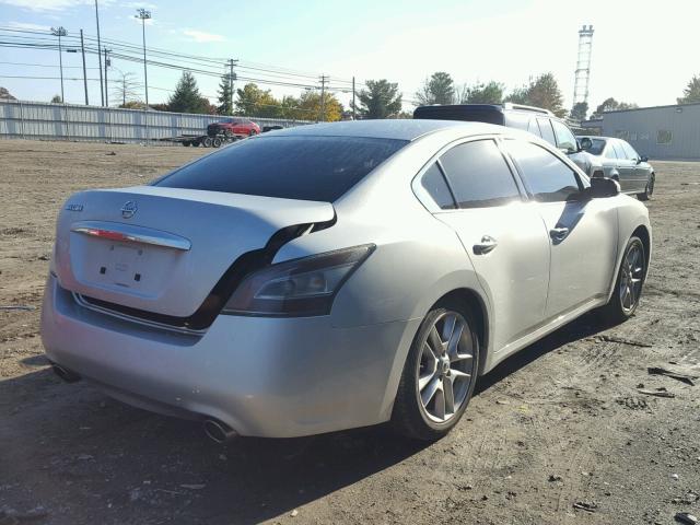 1N4AA5APXDC830117 - 2013 NISSAN MAXIMA S SILVER photo 4