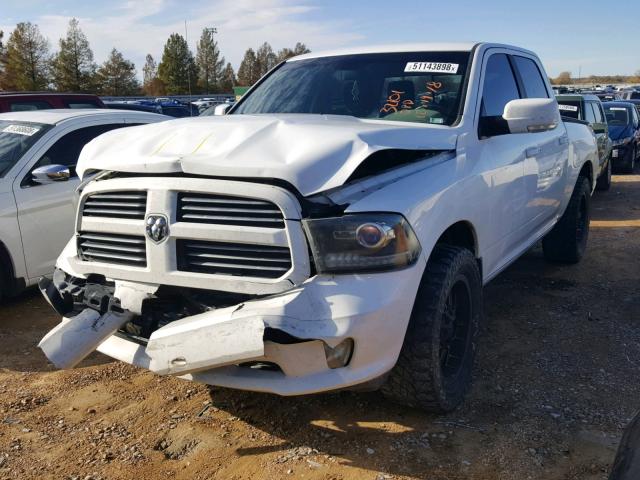 1C6RR7MT4DS548563 - 2013 RAM 1500 SPORT WHITE photo 2