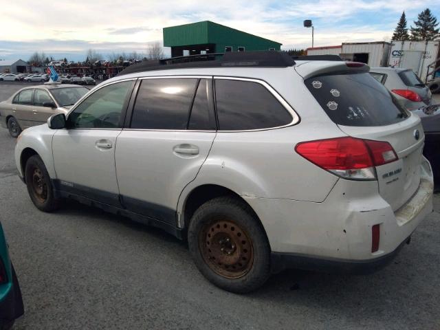 4S4BRGGC7A3315834 - 2010 SUBARU OUTBACK PR WHITE photo 3