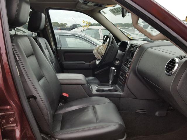 1FMEU75806UA17377 - 2006 FORD EXPLORER L BURGUNDY photo 5