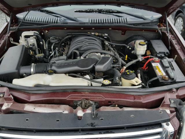 1FMEU75806UA17377 - 2006 FORD EXPLORER L BURGUNDY photo 7