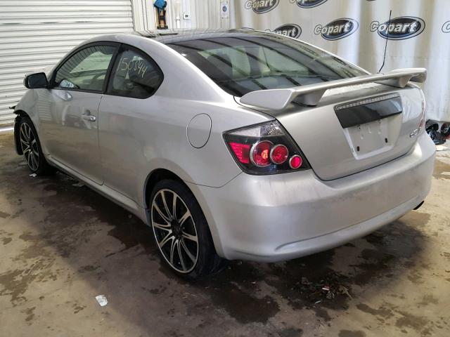 JTKDE167080223432 - 2008 TOYOTA SCION TC 银色 照片 3