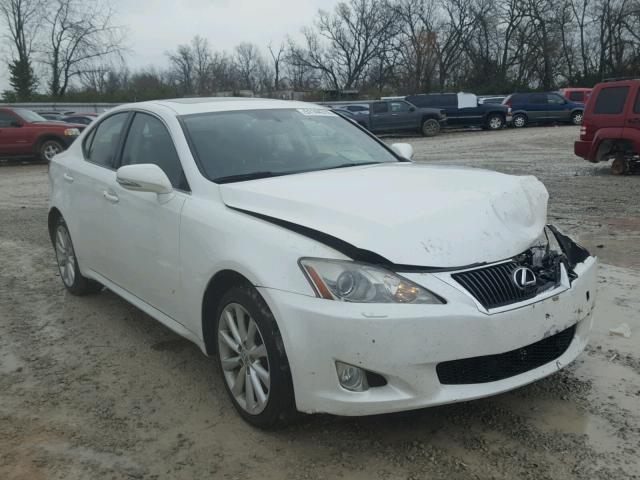 JTHCF5C29A5042367 - 2010 LEXUS IS 250 WHITE photo 1