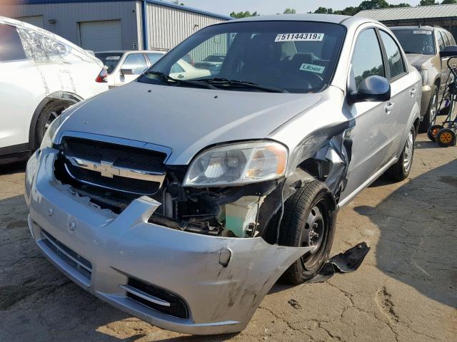 KL1TD5DE4BB214850 - 2011 CHEVROLET AVEO LS SILVER photo 2