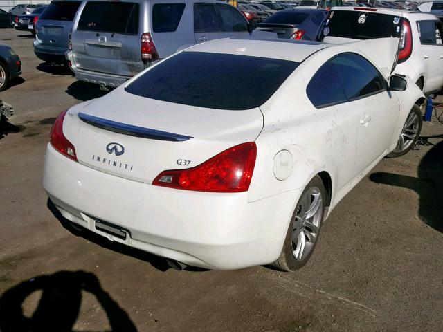 JNKCV64E08M122707 - 2008 INFINITI G37 BASE WHITE photo 4