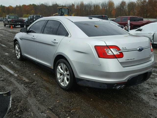 1FAHP2EW9AG152221 - 2010 FORD TAURUS SEL SILVER photo 3