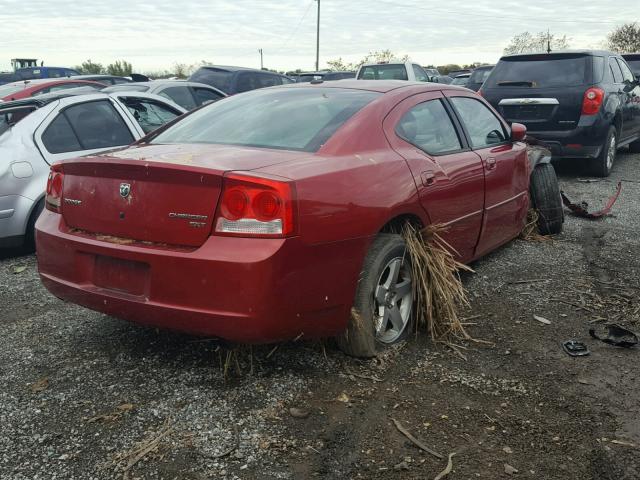 2B3CA3CV8AH294412 - 2010 DODGE CHARGER SX RED photo 4