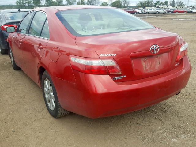 4T4BE46K99R118419 - 2009 TOYOTA CAMRY BASE RED photo 3