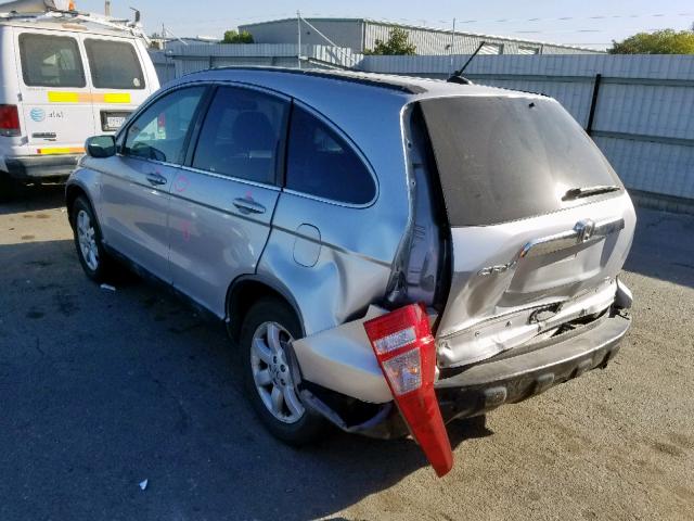 5J6RE38779L009294 - 2009 HONDA CR-V EXL SILVER photo 3