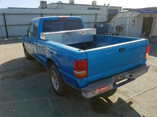 1FTCR14A5SPA94608 - 1995 FORD RANGER BLUE photo 3