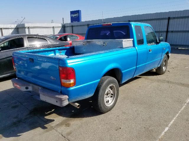 1FTCR14A5SPA94608 - 1995 FORD RANGER BLUE photo 4