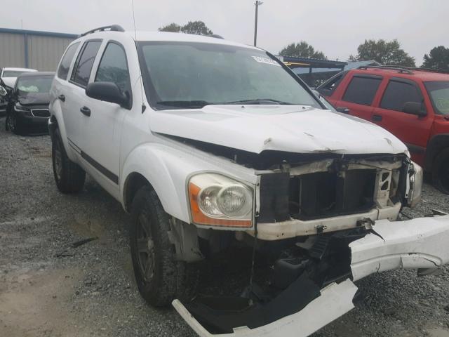 1D4HD48K86F141167 - 2006 DODGE DURANGO SL WHITE photo 1