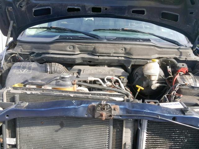 3D7KU26D63G844911 - 2003 DODGE RAM 2500 S Կապույտ լուսանկար 7