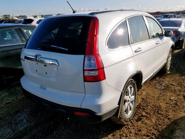 5J6RE48748L816392 - 2008 HONDA CR-V EXL WHITE photo 4