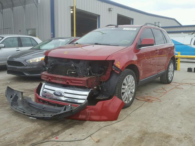 2FMDK39CX8BB00610 - 2008 FORD EDGE LIMIT RED photo 2