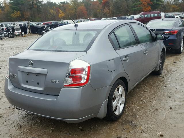 3N1AB61E17L629259 - 2007 NISSAN SENTRA 2.0 GRAY photo 4