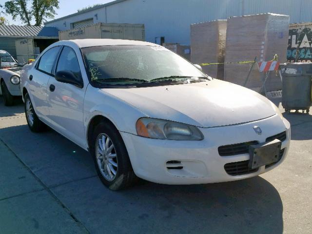 1B3EL36X23N518753 - 2003 DODGE STRATUS SE WHITE photo 1