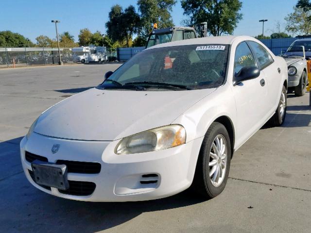 1B3EL36X23N518753 - 2003 DODGE STRATUS SE WHITE photo 2