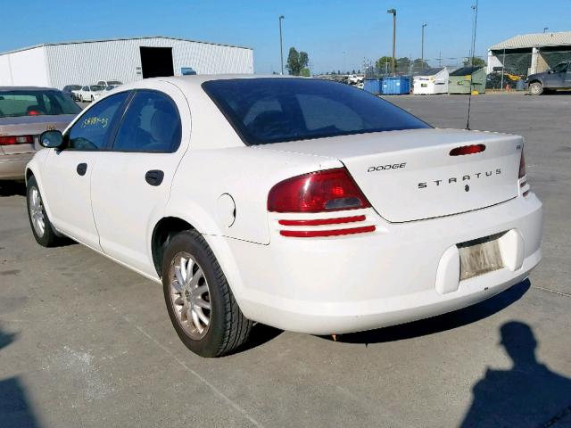 1B3EL36X23N518753 - 2003 DODGE STRATUS SE WHITE photo 3