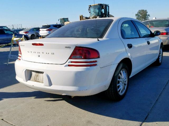 1B3EL36X23N518753 - 2003 DODGE STRATUS SE WHITE photo 4