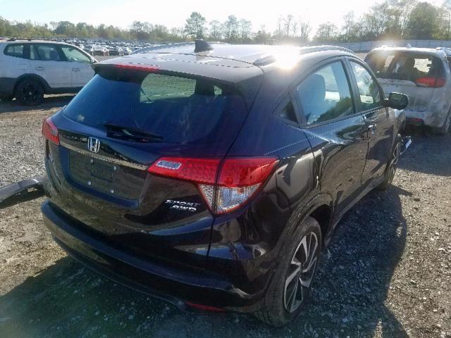 3CZRU6H12KG709436 - 2019 HONDA HR-V SPORT BLACK photo 4