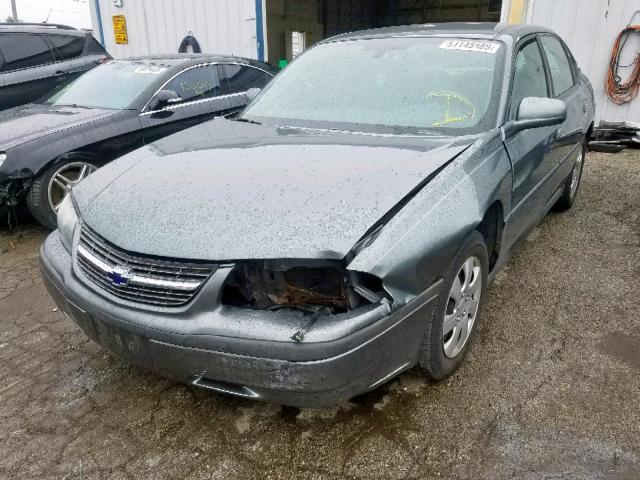 2G1WF52E649209634 - 2004 CHEVROLET IMPALA CHARCOAL photo 2