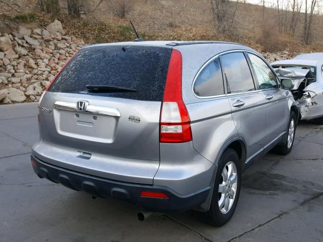 JHLRE48738C061213 - 2008 HONDA CR-V EXL SILVER photo 4