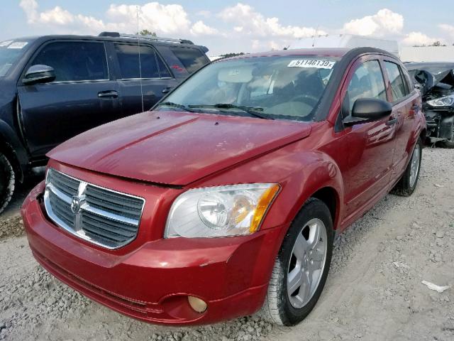 1B3HB48B38D553550 - 2008 DODGE CALIBER SX RED photo 2