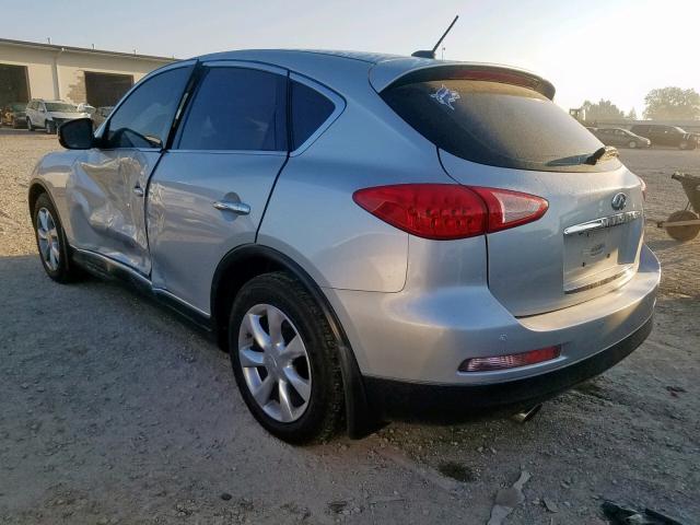 JNKAJ09F68M355458 - 2008 INFINITI EX35 BASE SILVER photo 3